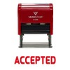 ACCEPTED Self Inking Rubber Stamp (Red Ink) - Medium