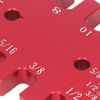 Dovetail Jig Tenon Caliper Aluminum Metric Imperial Scale Card Measuring