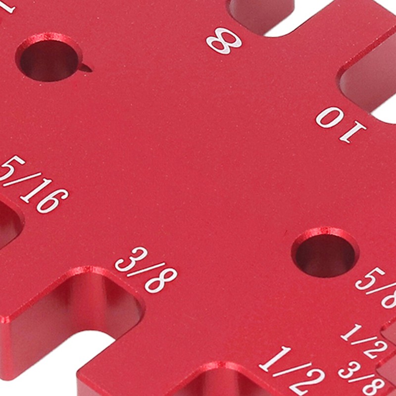Dovetail Jig Tenon Caliper Aluminum Metric Imperial Scale Card Measuring