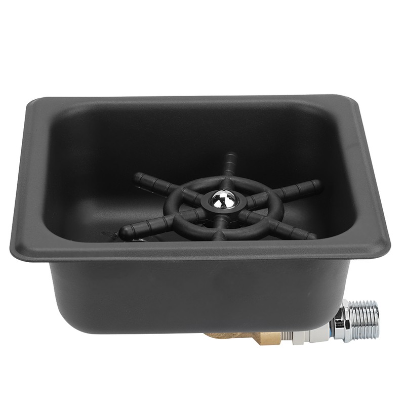 Matte Black Stainless Steel Automatic Cup Rinser Washer Cleaner for