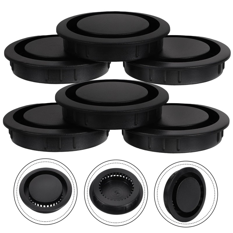 COHEALI 6pcs Cabinet Soffit Ventilation Covers Vent Hole Mesh for