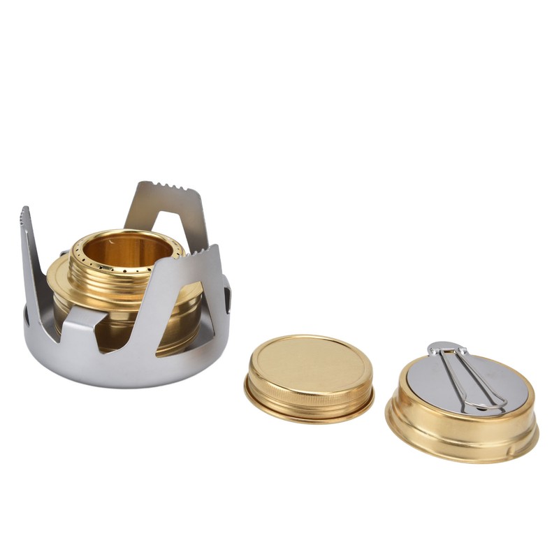 Camping Stove Windproof Vaporizable Portable Liquid Spirit Stove with Stand