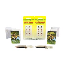 ProTick Remedy (2 Pack) – Precision Steel Tick Remover, Magnifier, Chain, Tick ID Card, Tick ID Information. Helps Deal with All Ticks Sizes from Humans and Animals