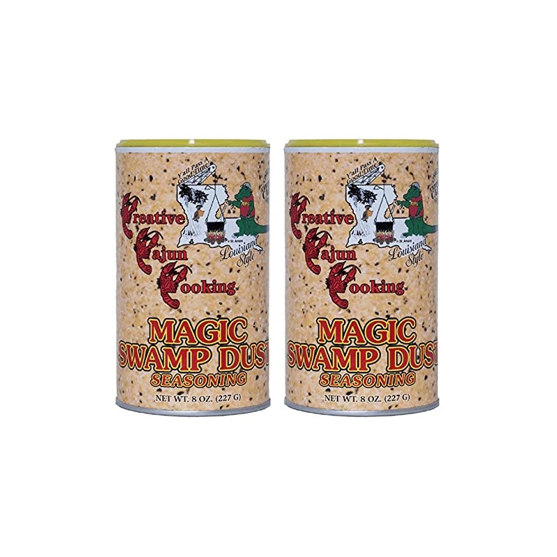 Creative Cajun Cooking Magic Swamp Dust Seasoning, 8 Ounce Shakers