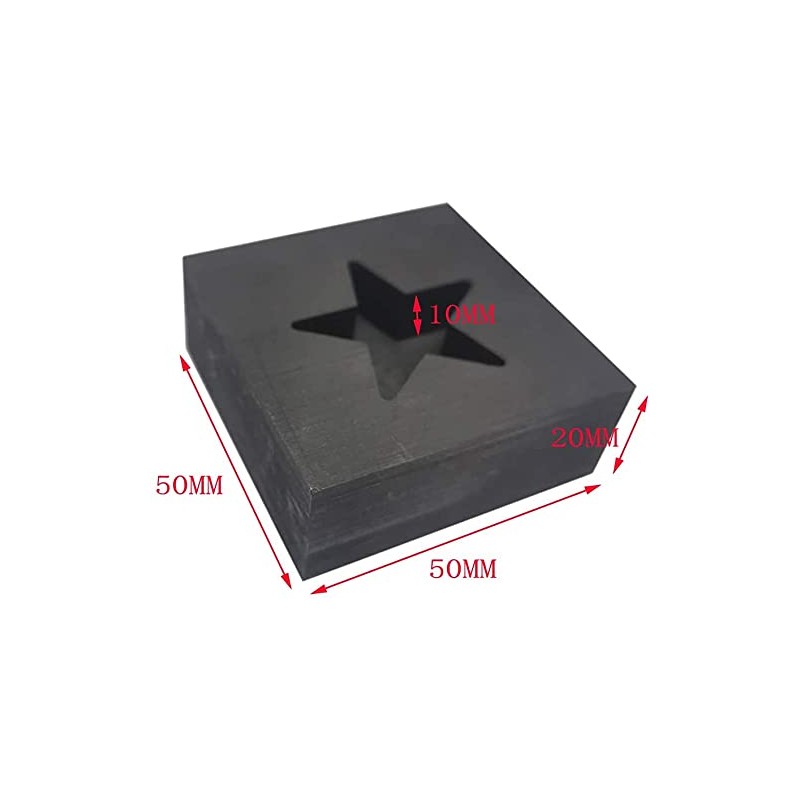 LLF Star Graphite Cast Ingot Mould Metal Refinition Gold Silver