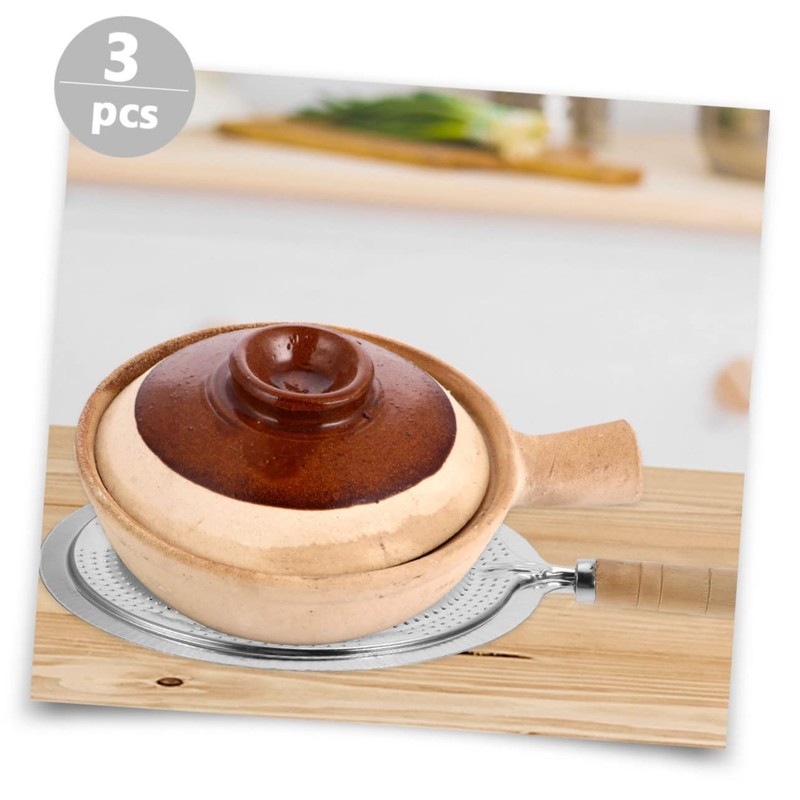 Vaguelly 3Pcs Coffee Insulation Pads with Handle Heat Resistant Mats