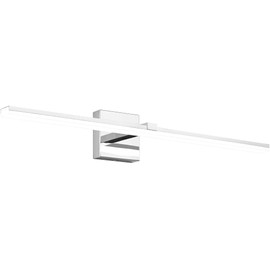 ZUZITO 30in Modern Chrome Bathroom Light Fixtures and 30in Crystal Vanity Lights for Bathroom