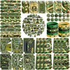 122PCS Camo Party Favors Set, 50 Stickers, 12 Assemble Stickers,