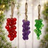 3 pz jabon en forma de racimo de uvas artesanal