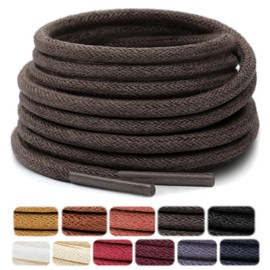 Stepace 2 Pairs (4 Pieces), Waxing, Shoelaces, Business Shoes, Lacing Leather Shoes, Lacing Shoes, Mountain Climbing Shoes, Sneakers, Shoelaces, Length 26.0 - 53.1 inches (66 - 135 cm), 6 Colors,