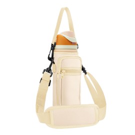 SLEILIN Neoprene Water Bottle Holder Bag with Cell Phone Pocket Compatible with Owala FreeSip 24 oz，Water Bottle Carrying Bag ，with Adjustable Shoulder Strap,for 24oz Stainless Steel Water Bottle