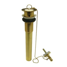 Kingston Brass CC1002 Concord 20 Gauge Pull-Out Lavatory Drain with Stopper, 2-5/16", Polished Brass