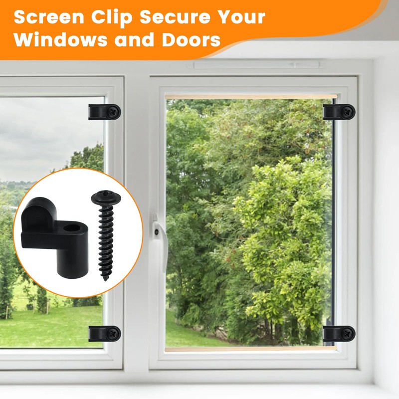 Aifeier ET 16 Pack 3/8 Inch Window Screen Clips with