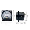 LEPEVNEY Analog Dial Panel Meter Voltmeter Gauge SO-45 Round Current