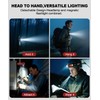 Spriak High Lumens LED Rechargeable Headlamp for Adults - Hard