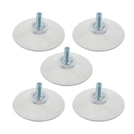 SQXBK 5PCS 50mm Transparent PVC Suction Cup Holder M6 Screw Suction Cup Holder for Door Window Tiles Car Windscreens