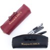 (Mianjian & ZIRUN) Pen Case, Synthetic Leather Ribbon Pen Case,