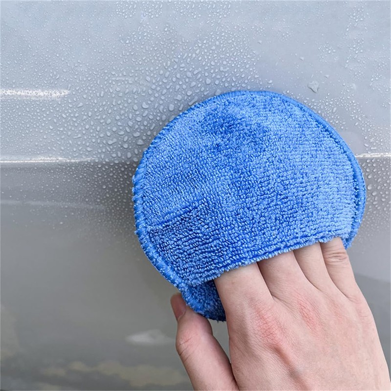 Microfiber Car Detailing Applicator Pads, Car Wax Applicator, 5 Inch