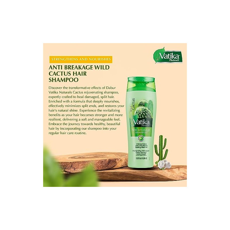 Dabur Vatika Wild Cactus Shampoo 400mL