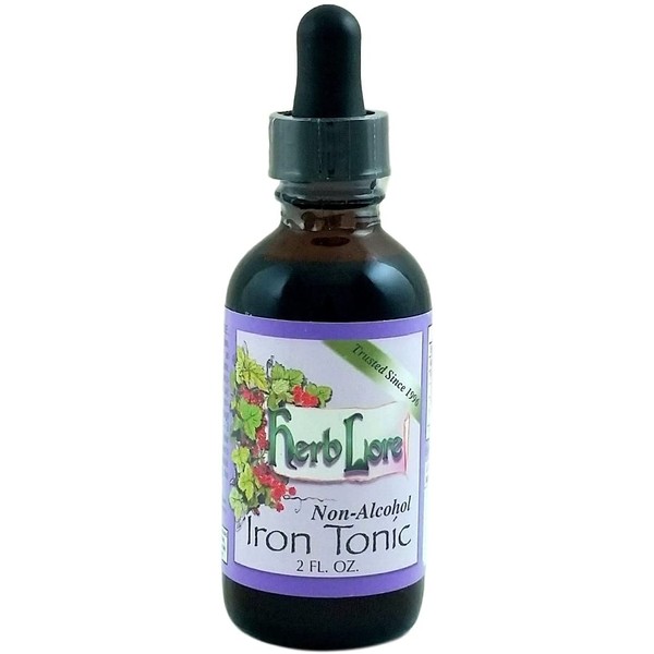 Herb Lore Iron Tonic Tincture - 2 oz - Non Constipating Baby & Toddler Iron Boosting Supplement - Herbal Liquid Iron Drops for Kids - Effective for Adults, Too!