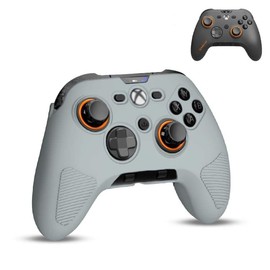 FIOPAZ for Scuf Valor Pro Silicone Case, Soft Skin Cover Only for Scuf - Valor Pro Controller Accessories, Drop, Dust and Scratch Resistant Protector, Gray