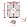 Stainless Steel Kitchen Sink Grid,13.2" x 11.6" x 1.2" Sink