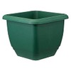 Stewart Balconniere Square Planter, 30 cm - Green