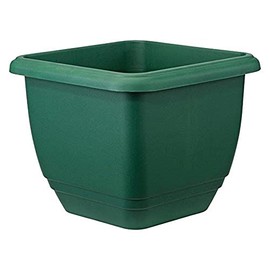 Stewart Balconniere Square Planter, 30 cm - Green
