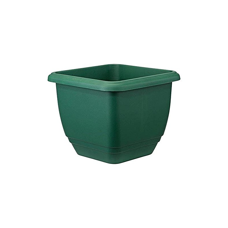 Stewart Balconniere Square Planter, 30 cm - Green
