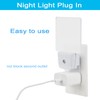 2 Pack 0.5W Plug in LED Night Light with Dusk