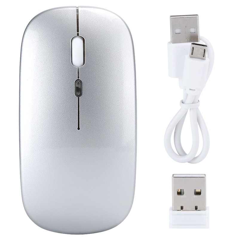Wireless Mouse 2.4G Rechargeable USB Wireless Gaming Mouse with LED