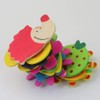 AKORD Lovely Toy Animal Coloured Wooden Cartoon Refrigerator Magnets For