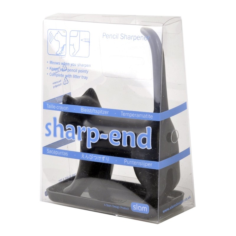 Sharp end cats bum pencil Sharpener - Black