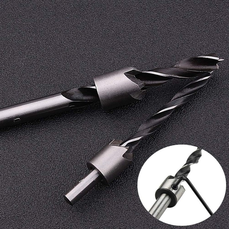 8 PCS Countersink Drill Bit Set, Woodworking Chamfer Counter Sinker