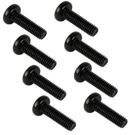 Rear License Plate Screws Black Compatible with Toyota Lexus Honda Acura M6-1.0 X 20mm 18-8 Stainless Steel 8 Pack