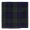 Oxfords Cashmere 100% Lambswool Plaid Tartan Scarf, Black Watch