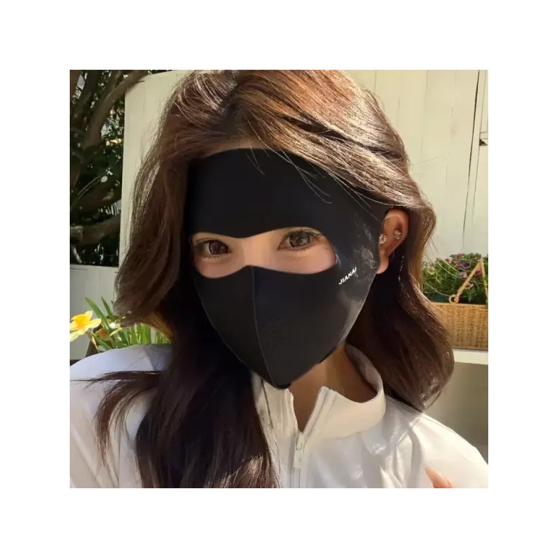 차단 db 자외선 풀페이스 마스크 햇빛 골프 가리개 [연그레이] Blocking