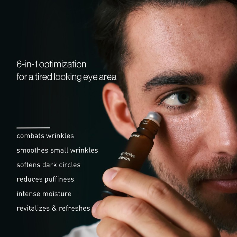 JUNGKRAUT Glacier Active Eye Serum for Men, 1 x 10ml,