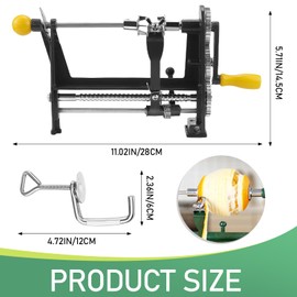 Hand-Crank Apple Orange Peeler - Aluminum Alloy Fruit and Vegetable Peeler for Kitchen, Easy to Clean for Pies, Tarts, Snacks(Orange Peeler, Vegetable Peeler, Potato Peeler, Mango Peeler)