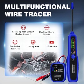 ATOBLIN Automotive Wire Tracer Electrical Open & Short Finder Circuit Tester Wire Breaker Finder Fault Probe Kit Cable Toner Wire Tracker Continuity Test for DC 6-42V