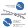 Bestgle 10pcs 1/8" Shank Tungsten Carbide End Mill Cutter, Single