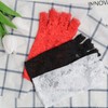 Tidyworm Women's Lace Gloves, Fingerless, UV Protection, Summer, Stylish, Floral
