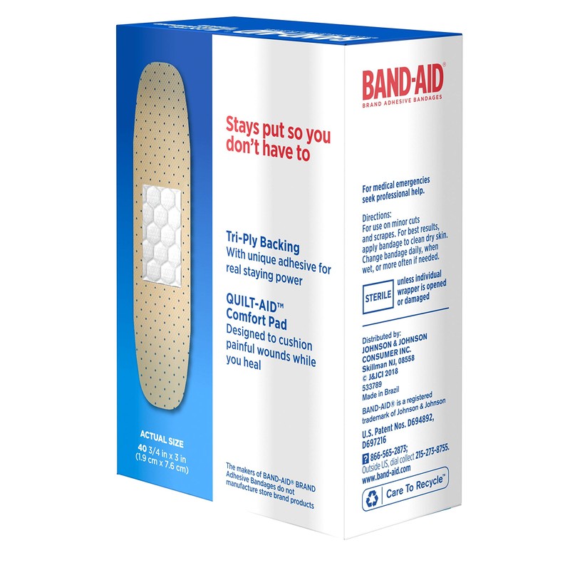 Band-Aid Brand Tru-Stay Sheer Strips Adhesive Bandages for First Aid