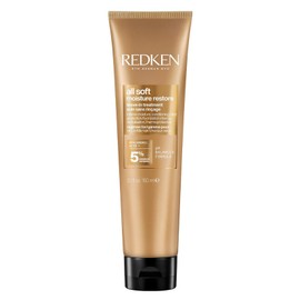 REDKEN All Soft Moisture Restore, Leave In Conditioning Moisture Boost Treatment, For Dry Hair, With Hyaluronic Acid, Hydrates and Adds Definition and Shine, 150 ml