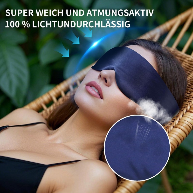 Silk Sleep Mask, Soft 100% Mulberry Silk Eye Mask with