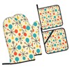 LONSANT Mid Century Fifties Modern Atomic Retro Colors Oven Mitts