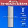 Grooved Sediment Water Filter Cartridge by Ronaqua 10"x 2.5", Four