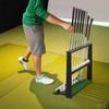 EnigmaSoul Wooden Golf Putter Stand with Ball Storage - Holds