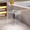 Acrylic Shower Bench U-Shape Stool Bath Chair Seat Inside Showers