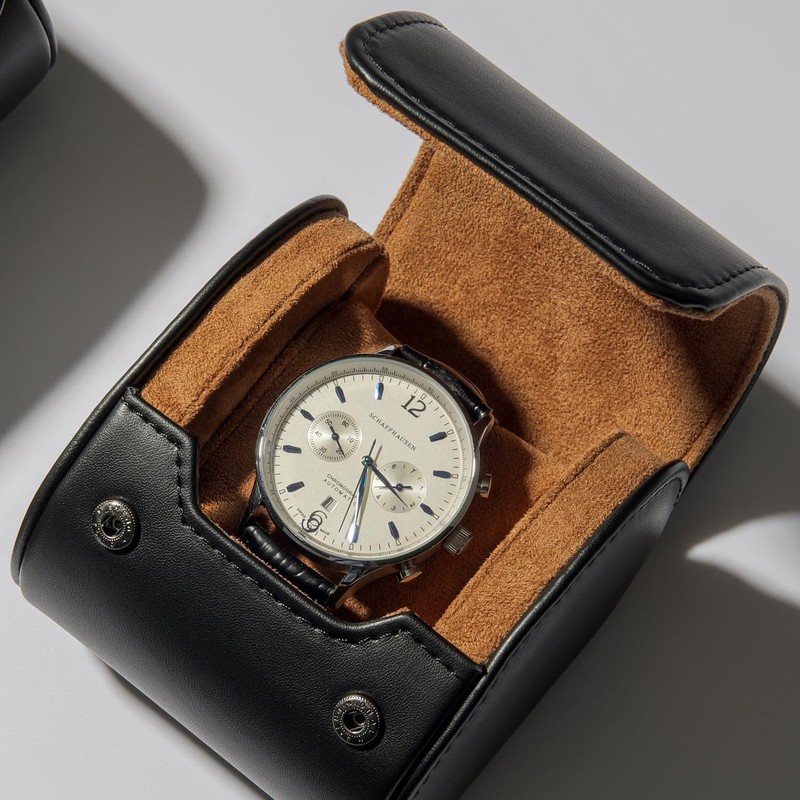 Oirlv B01301 Watch Case, PU Leather, Mini, Portable, Luxury Watch